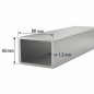 Tubo de Aluminio 80x40mm Tubo de Aluminio 80x40mm