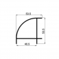 Esquinero 90º de 40mm. en aluminio Esquinero 90º de 40mm. en aluminio