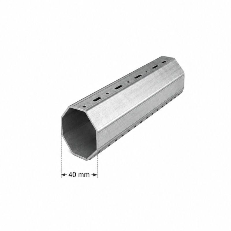 Eje octogonal 40mm para persianas