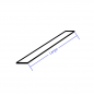 Rodapié de PVC 300 x 10mm