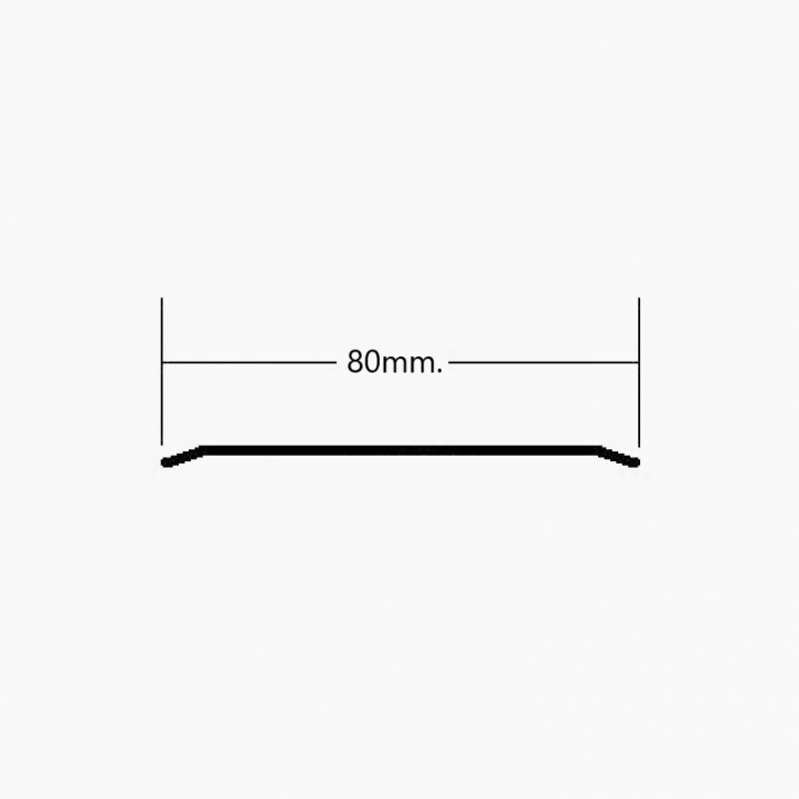 Tapeta plana de Aluminio 80mm Tapeta plana de Aluminio 80mm