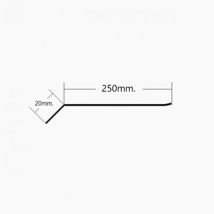 Visera de Aluminio 250mm - Tipo 1 Visera de Aluminio 250mm - Tipo 1