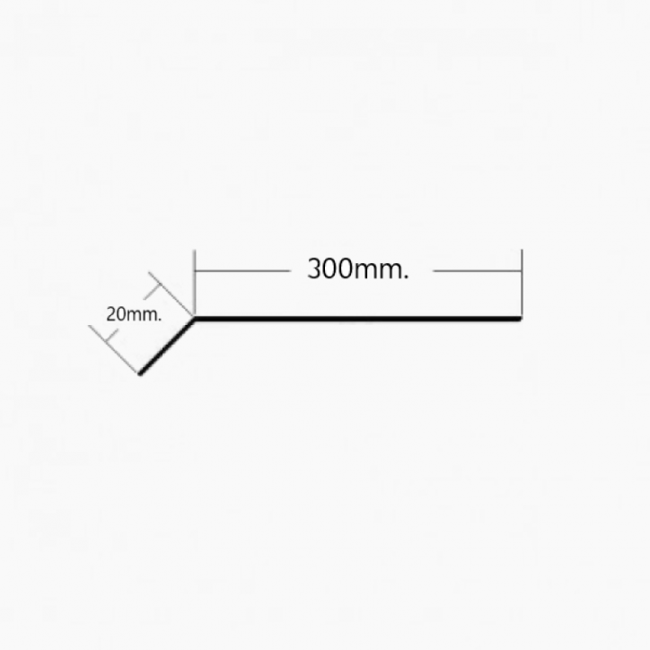 Vierteaguas de Aluminio 300mm - Tipo 1