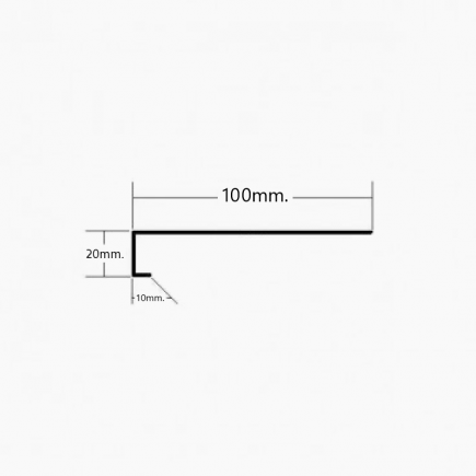 Vierteaguas de Aluminio 100mm - Tipo 4