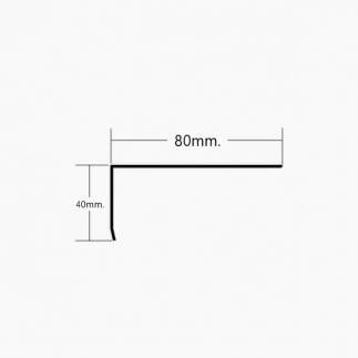 Vierteaguas de Aluminio 80x40mm