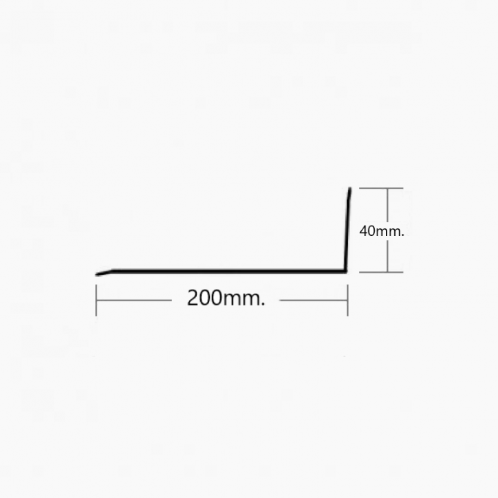Visera de Aluminio 200mm - Tipo 3