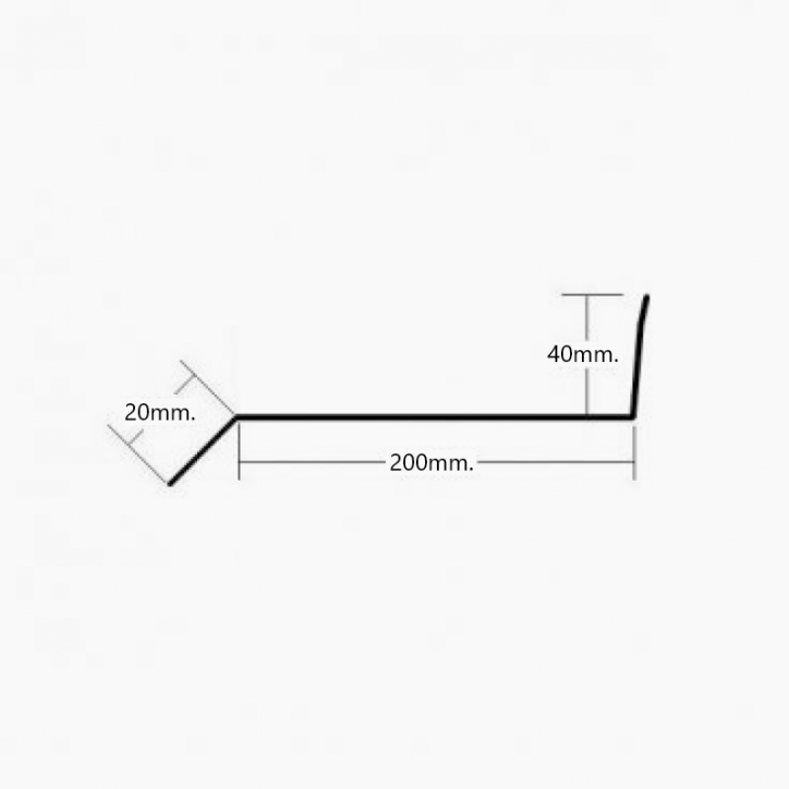 Visera de Aluminio 200mm - Tipo 4 Visera de Aluminio 200mm - Tipo 4