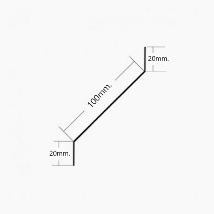 Visera de Aluminio 100mm - Tipo 5 Visera de Aluminio 100mm - Tipo 5