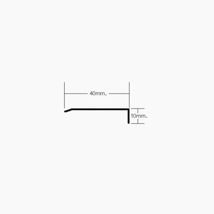 Angular 40x10mm. en chapa
