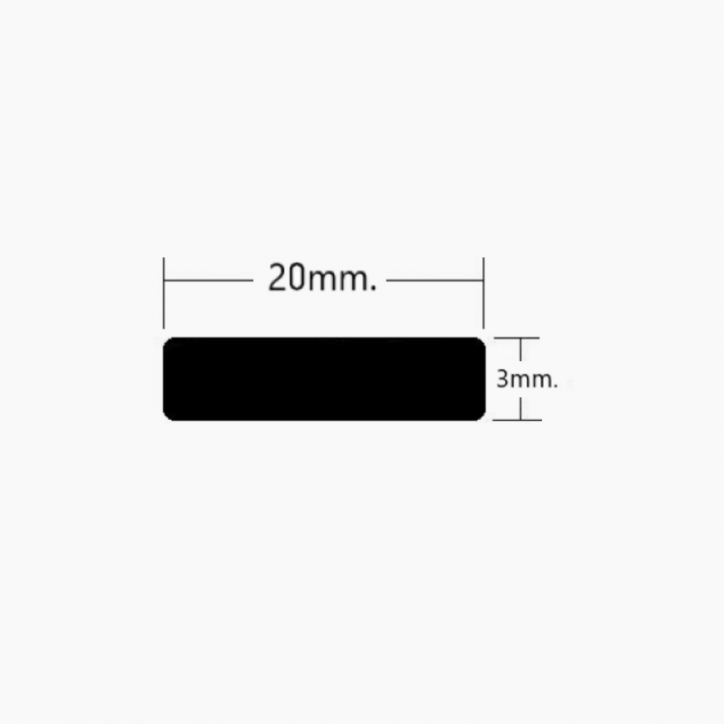 Pletina de Aluminio 20x3mm Pletina de Aluminio 20x3mm