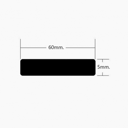 Pletina de Aluminio 60x5mm