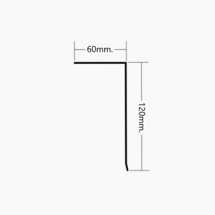 Vierteaguas de Aluminio 60x120mm