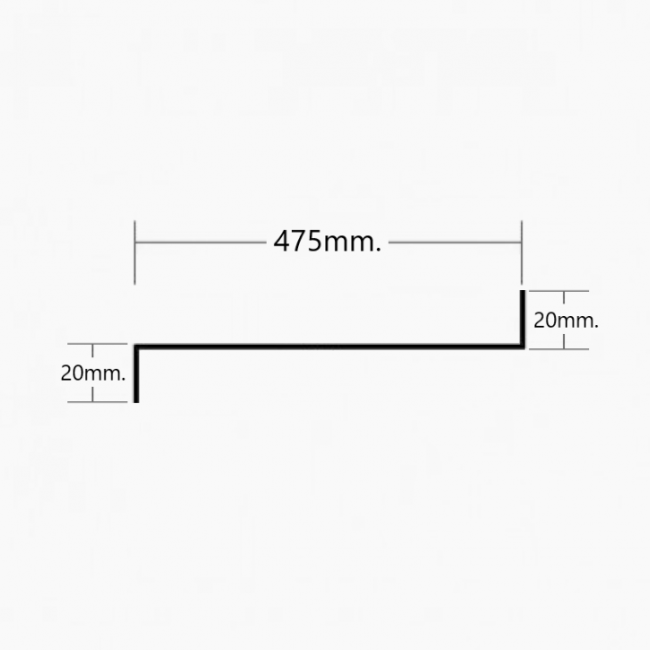 Estante para cartela 470mm.