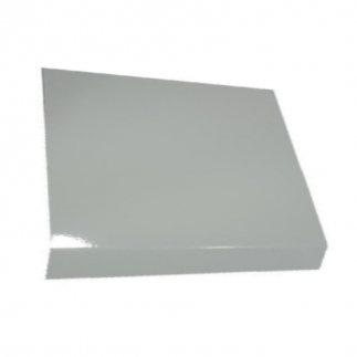 Vierteaguas de aluminio blanco RAL 9010 tipo 1 de 100mm