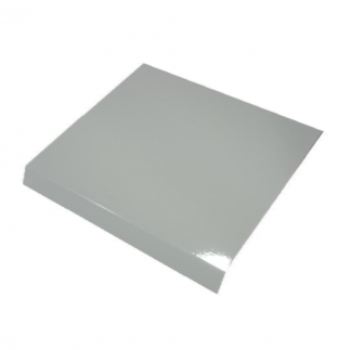 Vierteaguas de aluminio blanco RAL 9010 tipo 1 de 100mm
