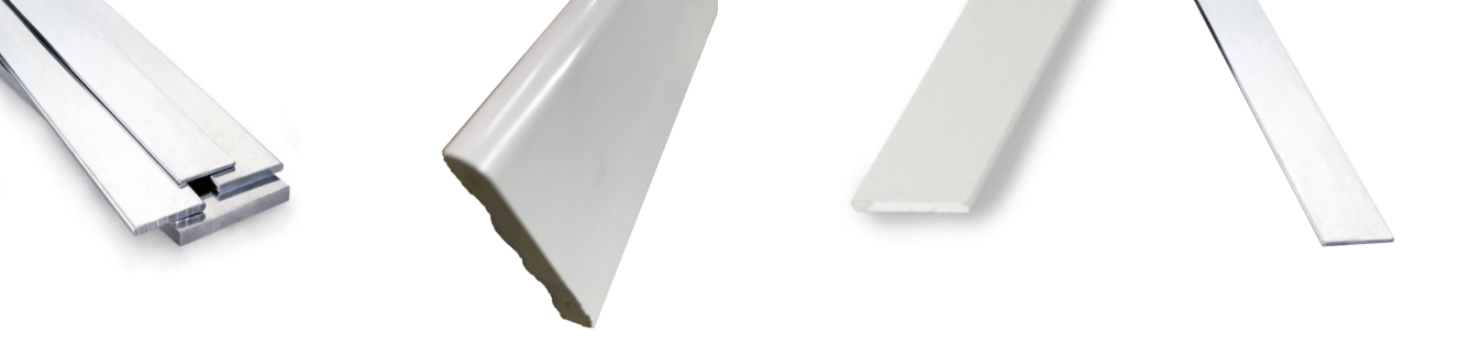 Pletinas de Aluminio y PVC | Perfiles macizos | Chapasyperfiles